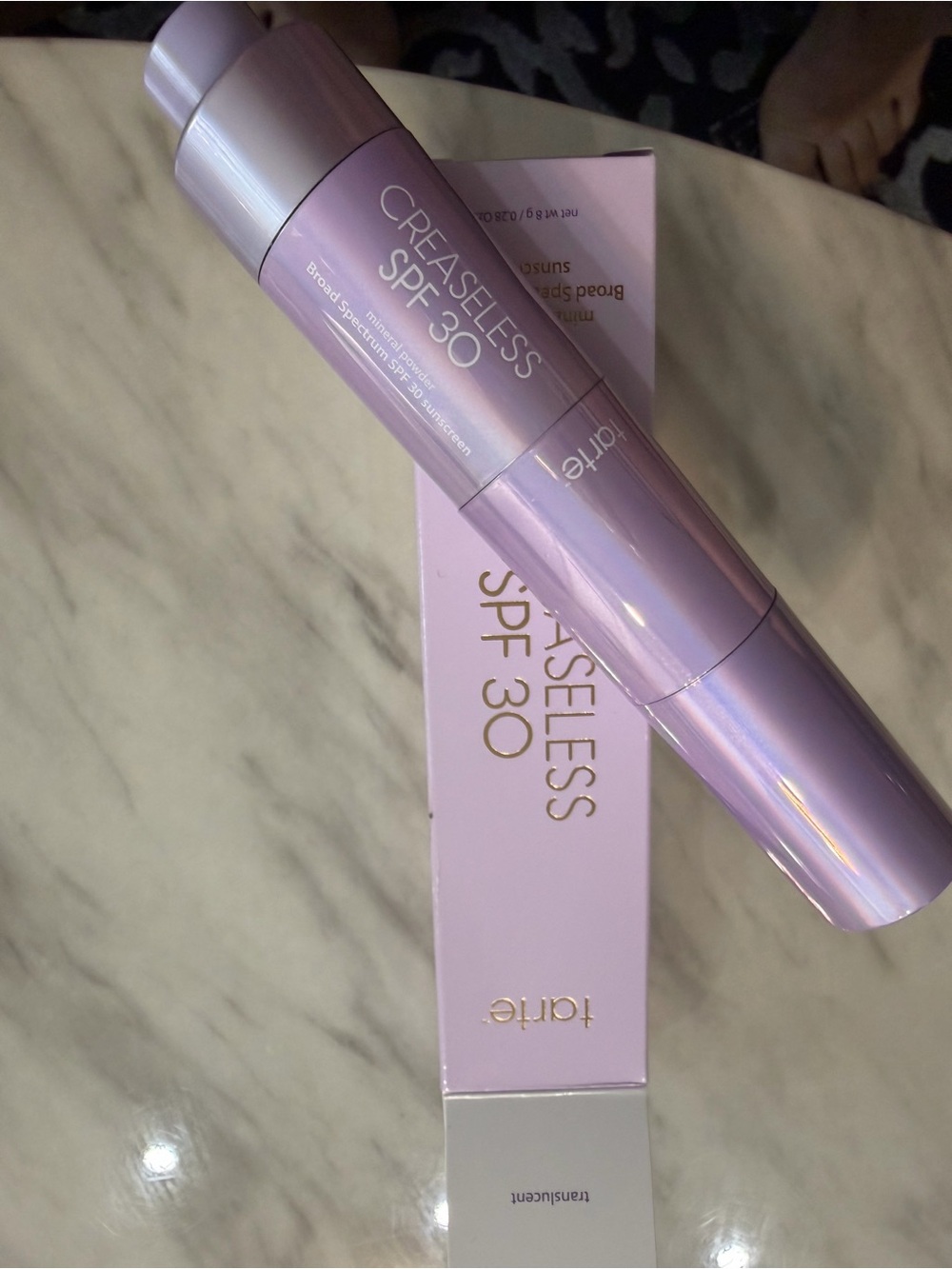 tarte Creaseless SPF 30 Mineral Powder Sunscreen - Lavender Pink Packaging - Picture 6 of 7